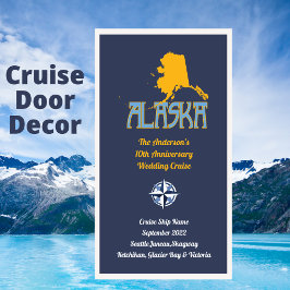Jubiläum der Alaska Family Cruise Decor Türsignatu Banner