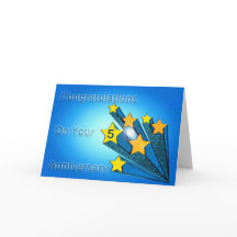 Jubiläum der Angestellten Anpassbare Shooting Star