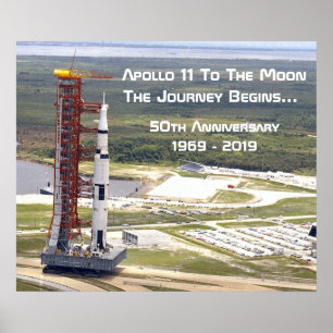 Jubiläum der Apollo-11-Mission zum Mond Poster