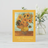 Jubiläum der berühmten schönen Kunst zwölf Sonnenb Einladung (Stehend Vorderseite)