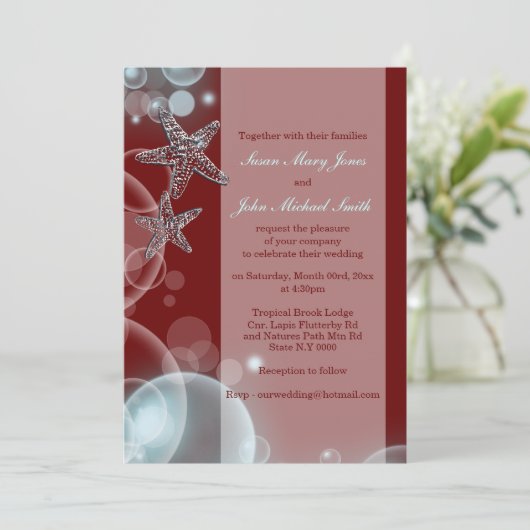 Jubiläum der blauen Hochzeit Verlobung Einladung (Stehend Vorderseite)