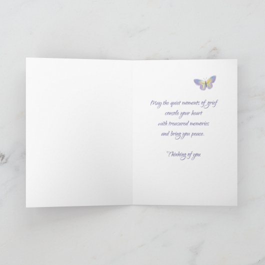 Jubiläum der Blume des Verlustes der Wasserfarbe m Karte (Innenseite)