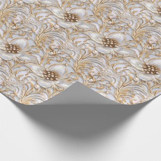 Jubiläum der Blume Geschenkpapier (Ecke)