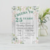 Jubiläum der Blume im Frühjahr Einladung (Stehend Vorderseite)