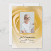 Jubiläum der Blume White Rose Einladung (Vorderseite)