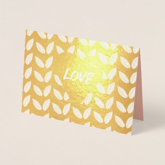 Jubiläum der Botanischen Hochzeit Liebe Valentines Folienkarte (Vorderseite)