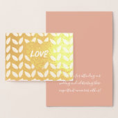 Jubiläum der Botanischen Hochzeit Liebe Valentines Folienkarte (Anzeige)