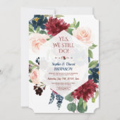 Jubiläum der Burgundy Navy Einladung (Vorderseite)