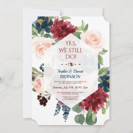 Jubiläum der Burgundy Navy Einladung