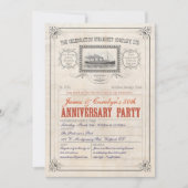 Jubiläum der Dampfschifffahrt Einladung (Vorderseite)