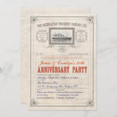 Jubiläum der Dampfschifffahrt Einladung (Vorne/Hinten)