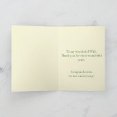 Jubiläum der Ehefrau - individueller Jahrestag Karte (Innenseite)