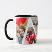 Jubiläum der Fotocollage für immer und immer Tasse (Links)