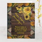 Jubiläum der geflochtenen Grußkarte Karte (Gelbe Blume)