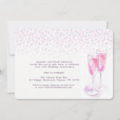 Jubiläum der Gläser des Champagners Einladung (Rückseite)