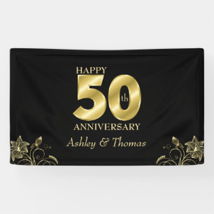 Jubiläum der goldenen Zahlen Banner