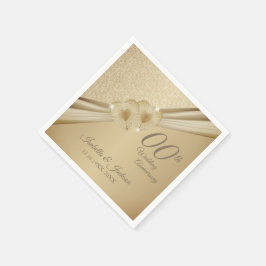 Jubiläum der Goldhochzeit Serviette