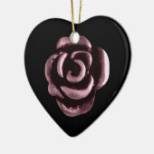 Jubiläum der gotischen Rose Keramik Ornament (Links)
