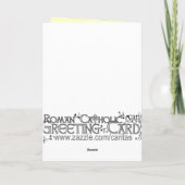 Jubiläum der Grusskarte der Priesterordination Karte (Rückseite)