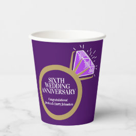 Jubiläum der Hochzeit amethyst ring fun acts pa Pappbecher