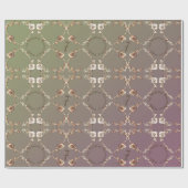 Jubiläum der Hochzeit - Coppery-Rose Geschenkpapier (Flach)