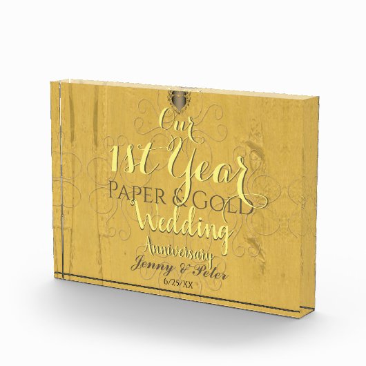 Jubiläum der Hochzeit Fotoblock (Rechts)