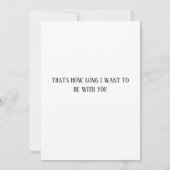 Jubiläum der Hochzeit Gay Men - Romantisches Zitat Karte (Rückseite)