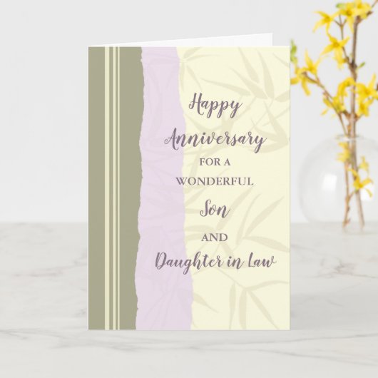 Jubiläum der Hochzeit im Jura Karte (Gelbe Blume)