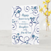 Jubiläum der Hochzeit im Jura: Moderne Tochter & S Karte (Gelbe Blume)