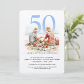 Jubiläum der Hochzeit in der Liebe Einladung (Stehend Vorderseite)