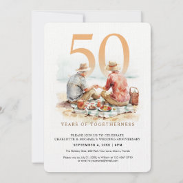 Jubiläum der Hochzeit in der Liebe Einladung