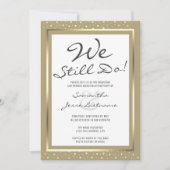 Jubiläum der Hochzeit machen wir noch immer einen Einladung (Vorderseite)