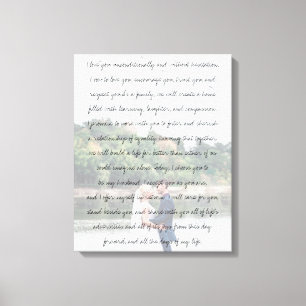 Jubiläum der Hochzeit und der Vows im Foto Leinwanddruck