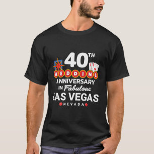 Jubiläum der Hochzeit Vegas Vegas Vegas T-Shirt