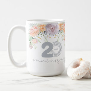 Jubiläum der Hochzeit von Aquarell Kaffeetasse