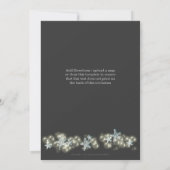 Jubiläum der Hochzeit von Blauer Grau-Verlobung Einladung (Rückseite)