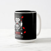 Jubiläum der Hochzeit von Gay Men Zweifarbige Tasse (VorderseiteRechts)