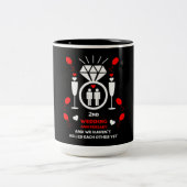 Jubiläum der Hochzeit von Gay Men Zweifarbige Tasse (Mittel)