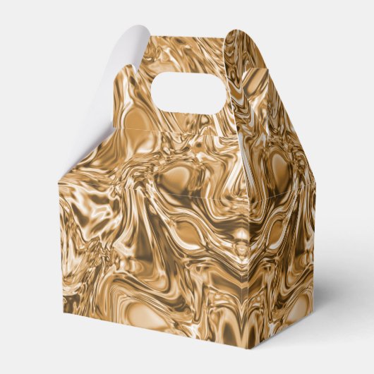 Jubiläum der Hochzeit von Gold Metal Heart Geschenkschachtel (Rückseite)