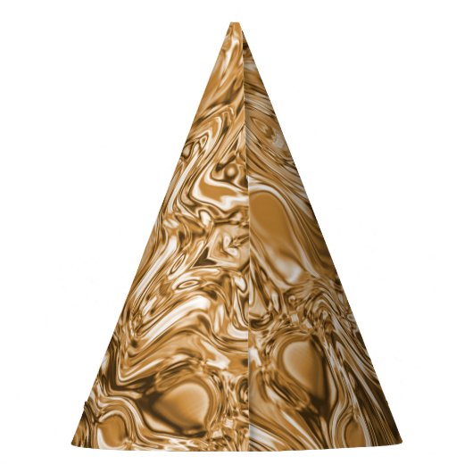 Jubiläum der Hochzeit von Gold Metal Heart Partyhütchen (Rückseite)