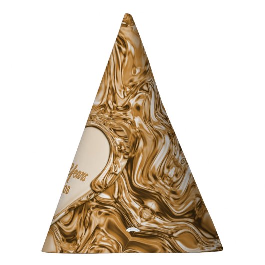 Jubiläum der Hochzeit von Gold Metal Heart Partyhütchen (Rechts)