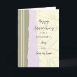 Jubiläum der Hochzeit von Son & Son Karte<br><div class="desc">Happy Hochzeitstag Karte für Sohn und Sohn im Jura mit modernem Design und sentimental Vers.</div>