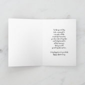 Jubiläum der Hochzeit von Son & Son Karte (Innenseite)