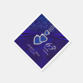 Jubiläum der Hochzeit zum 65./45. Serviette (Ecke)