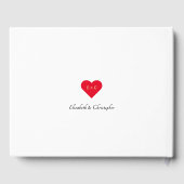 Jubiläum der Hochzeiten in Schwarz und Weiß Gästebuch (Rückseite)