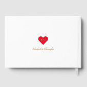 Jubiläum der Hochzeiten von White Rose Gästebuch (Rückseite)