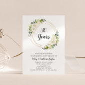 Jubiläum der Hochzeitsfeier mit weißer Creme Einladung