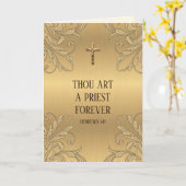 Jubiläum der katholischen Priesterbesatzung Karte (Gelbe Blume)