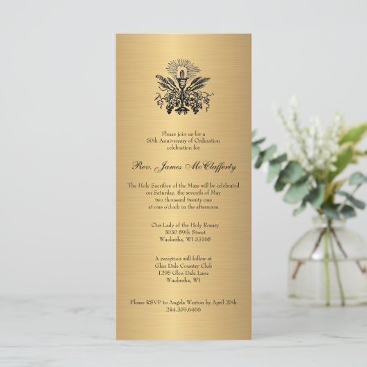 Jubiläum der katholischen Priestergedichte (Stehend Vorderseite)