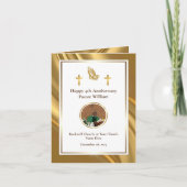 Jubiläum der Kirche: GoldPastor Karte (Vorderseite)